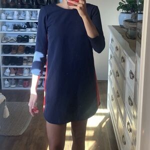 H&M Navy and Red Mini Dress